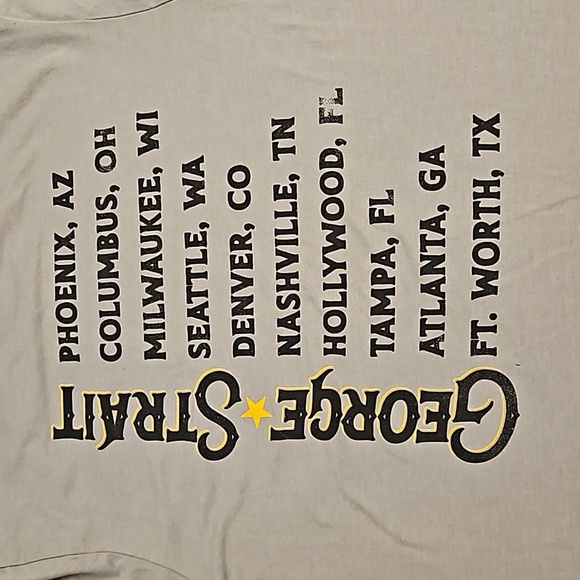 George Strait concert graphic tee tour dates band merch UNISEX Gildan Medium - Picture 4 of 6